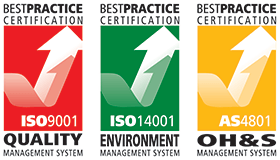 Best Practice Certification ISO9001 ISO14001 ISO4801 Quality Management System